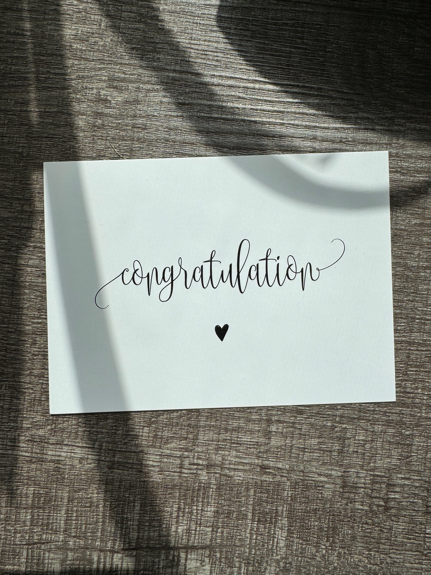 Grußkarte - Congratulation